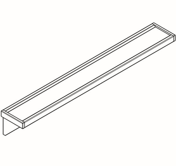 KWC Ablage, SATURN, Edelstahl, 1000x138x142 mm, Wandmontage, Materialstärke 1 mm, verschweißte Konsolen, 2000056944