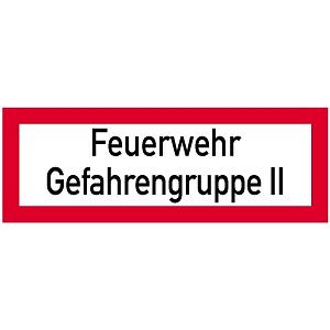 Moedel Feuerwehr Gefahrengruppe II, Alu, 297x105 mm, 57400