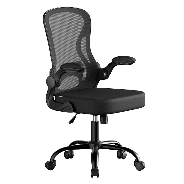 SONGMICS Amtsvorsitzender, Tintenschwarz, 61,5x58,5x104,5 cm, OBN042BH02