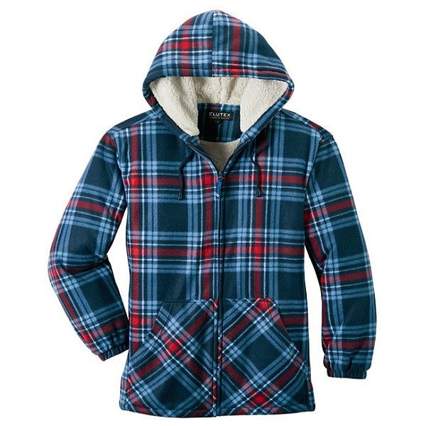 Scheibler Thermojacke Calgary, navy/blau/rot-kariert, Größe: XL, 8785-XL