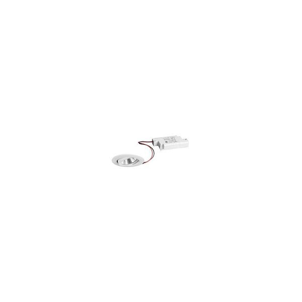 Brumberg LED-Einbaustrahler 6W 3000K A++ 640lm, weiß mit 1LED IP20 Konverter 38° 39363073, 114876