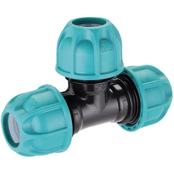 Claber T-Stück-Klemmverbinder 3/4" (25 mm) für unterirdische Bewässerung, VE: 4 Stück, CL904220000