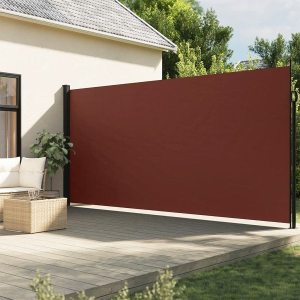 vidaXL Seitenmarkise Ausziehbar Braun 200x600 cm, 4004554
