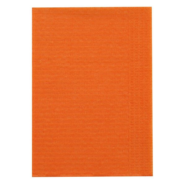 Hygostar Patientenservietten, orange, Papier, PE-Beschichtung 45 x 33 cm, 2-lagig, VE: 500 Stück, 53324