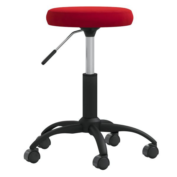 vidaXL Massagehocker Samt Weinrot, 3085744, 8720286727270