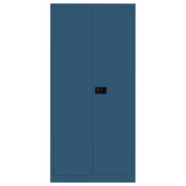 Bisley Flügeltürenschrank UNIVERSAL, 4 Fachböden für 5 Ordnerhöhen, Breite 914 mm, Tiefe 500, mit verzinkten Fachböden, 687 prussian, HC782S4G687