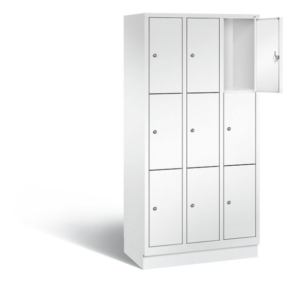 C+P Schließfachschrank Evolo, H1800xB900xT500mm, Farbe: Verkehrsweiß, 48020-303 S10214