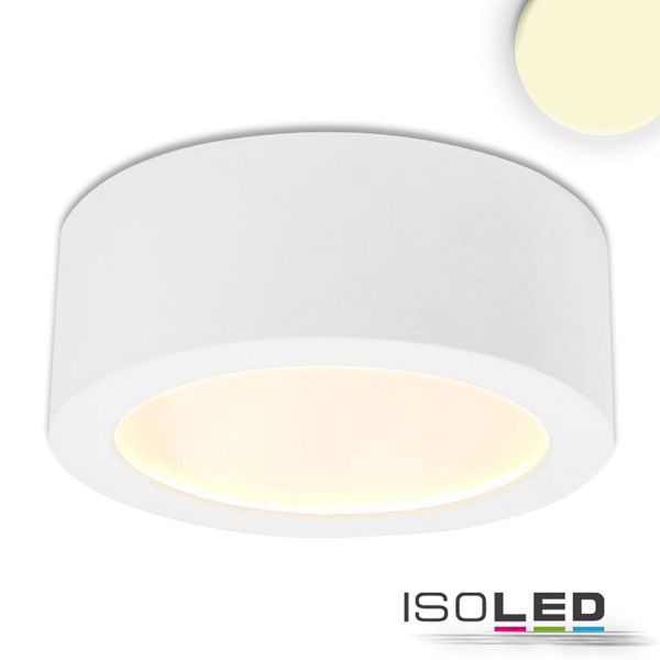 ISOLED LED Aufbauleuchte LUNA 15W, weiß, rund, DN146, indirektes Licht, warmweiß, dimmbar, 114157