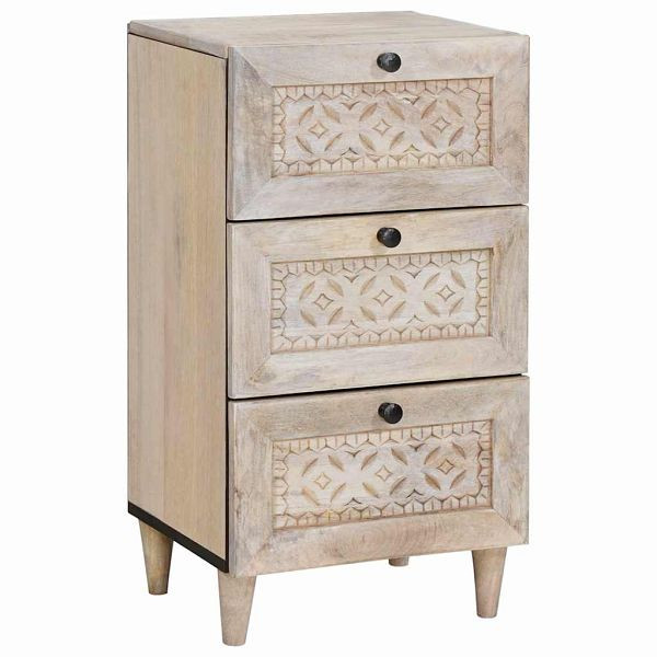 vidaXL Sideboard mit Schubladen Weiß 33,5 x 40 x 75 cm, 4018139