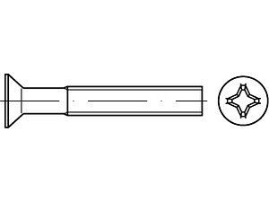 Senkschrauben ISO 7046 -2 A 4 M 4 x 45 -H VE=S (500 Stück)