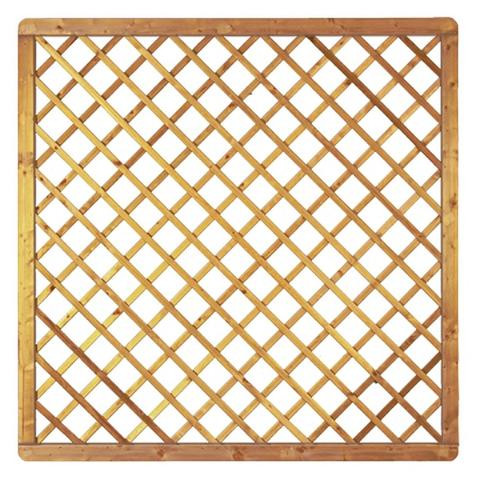 T&J Avantgarde-Serie Diagonal-Rankgitter, 180 x 180 cm, MW 10 x 10, kdi-grün, Rahmen 45/68 mm, Gitter geklammert, 23941