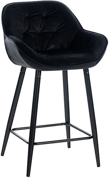 CLP Barhocker Gibson Samt, schwarz, 319607, 4251756467159