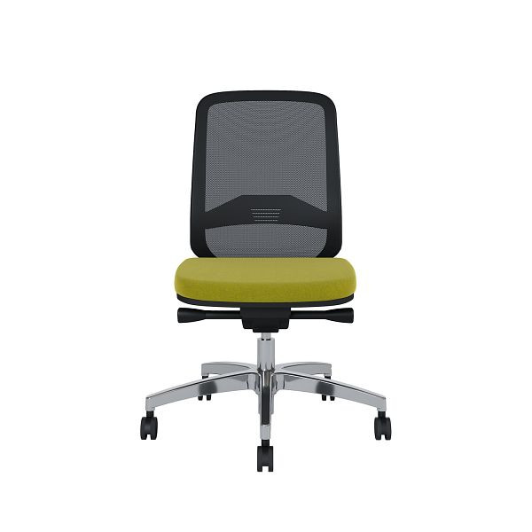 Bisley Bürodrehstuhl Bali, Rückenlehne aus Netzbezug Aluminiumfußkreuz, TN9702 lime, BALIART0015TN9702