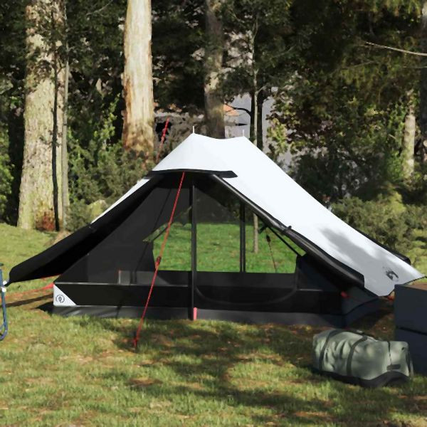 vidaXL Campingzelt 2 Personen Weiß Verdunkelungsstoff Wasserdicht, 4009437