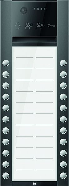 TCS Türkontrollsystem PES PRO Video Außenstation 22T 2 Spalten AP RAL7016 anthrazitgrau, AVA630222-0017