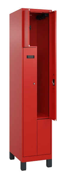 C+P Z-Spind Evolo PLUS, Füße, 2 Fächer, 1950x400x500mm, 3020/3020, Zylinderschloss, 049013-122 S10050