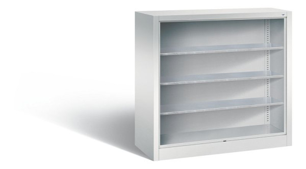 C+P Stahlregal mit Rückwand Serie 13, H1000xB1000xT420 mm, Grau, 133944-01 S10002