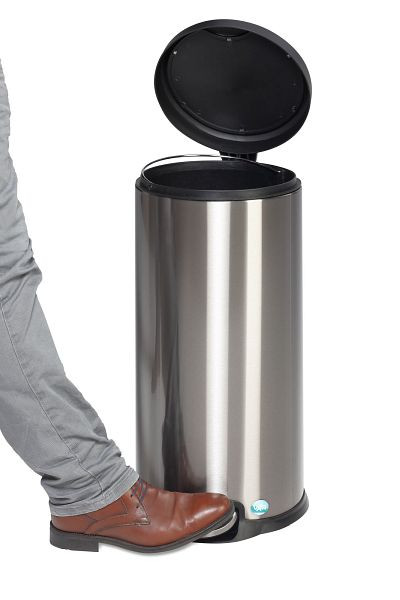 VAR Tret-Abfallsammler 30-l, VA Deckel schließt gedämpft und leise, 43264