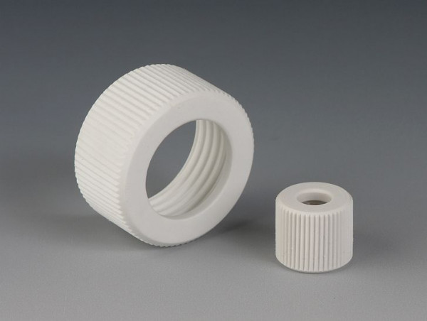 Bohlender Schraub-Verbindungskappen aus PTFE-Glasfaser für Gewinde GL 14, VE: 3 Stück, H 983-01