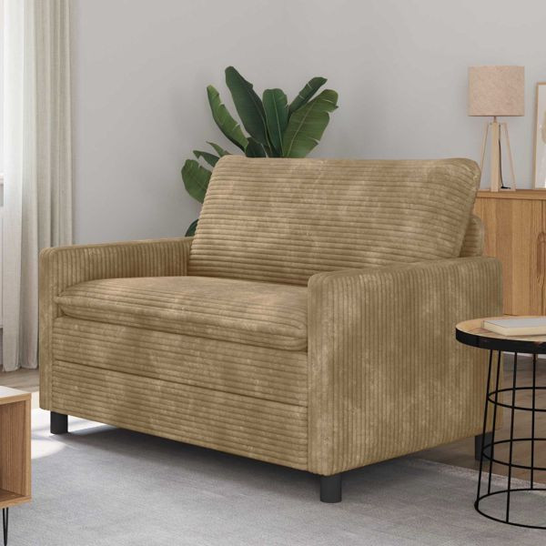 vidaXL Sofa Taupe 126 x 81 x 87,5 cm Polyester, 42028830