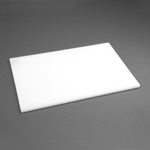 Hygiplas antibakterielles LDPE Schneidebrett weiß 450x300x10mm, HC860