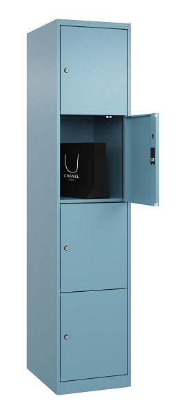C+P Schließfachschrank Evolo PLUS, 4 Fächer, 1850x400x500mm, 0010/0010, 049000-124 S10021