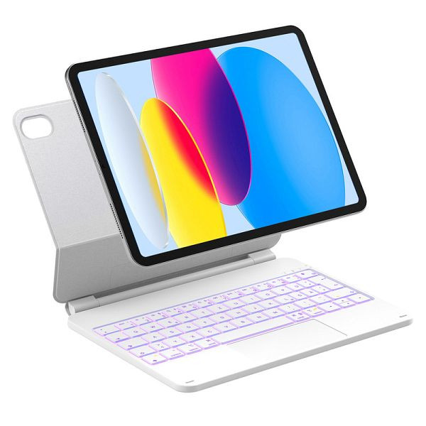 inateck NeoMagic Magnetische Tastatur Hülle für iPad 11" (A16 2025), iPad 10, weiß, KB09119-10_white