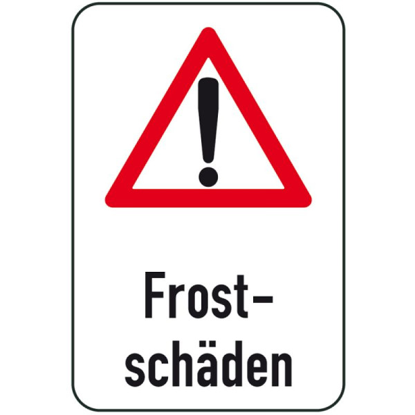 Stein HGS Winterschild/Verkehrszeichen Frostschäden, 400x600mm, 14737