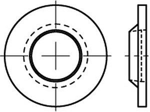 ART 88152 RUV-Scheibe Kunststoff 5 5,0 x 10,1 x 1,6 VE=S (100 Stück)