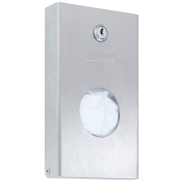 Wagner EWAR Hygiene-Beutelspender mit Schloss WP156-1, farbige Kunststoff-Pulverbeschichtung, 728518