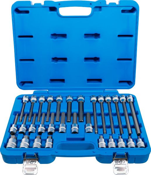 BGS Bit-Einsatz-Satz, Antrieb Innenvierkant 12,5 mm (1/2"), Innensechskant, 30-teilig, 5181