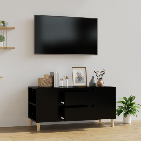 vidaXL TV-Schrank Schwarz 102x44,5x50 cm Holzwerkstoff, 819597