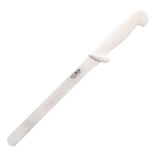 Hygiplas Fleischmesser 25cm weiß, Edelstahlklinge, C883