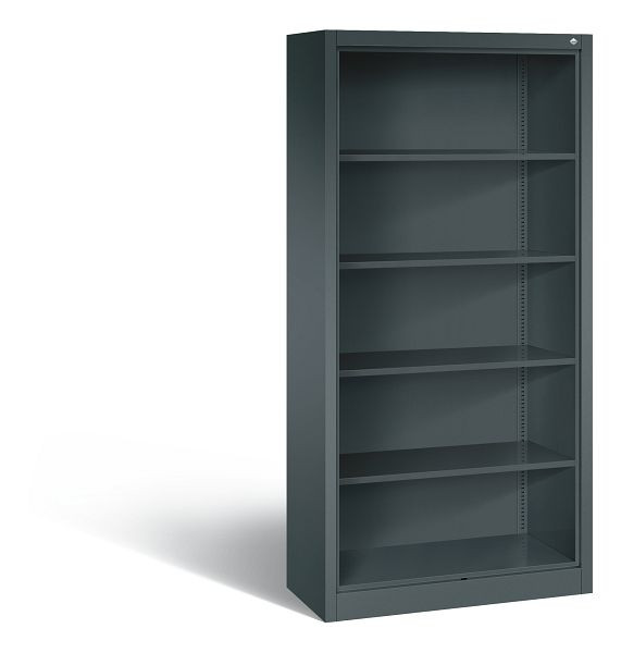 C+P Büroregal mit Rückwand Acurado, H1950xB930xT400 mm, Anthrazit, 9160-000 S10120