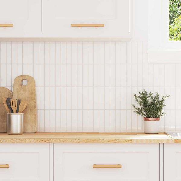 vidaXL Rechteckige Fliese 50 pcs Weiß 29 x 22,9 cm Polyurethan und PET, 42021265