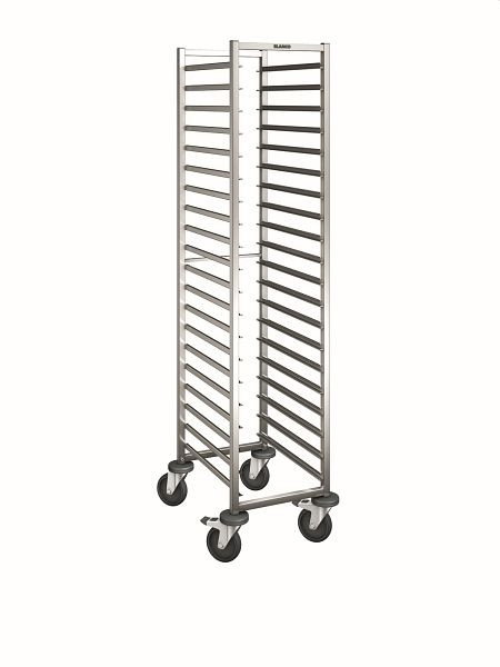 B.PRO RWR 160-20 Regalwagen aus rostfreiem Edelstahl mit stahlverzinkten Rollen, 568497