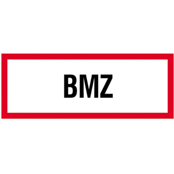 Stein HGS Hinweisschild, Brand-Melder-Zentrale BMZ, 297x105mm/Folie,selbstklebend, 21.2500