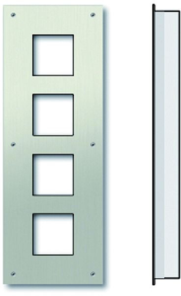 TCS Unterputzmontageset aus Frontplatte und UP-Kasten für Serie AMI, für 4 AMI-Module, ZAU2004-0030