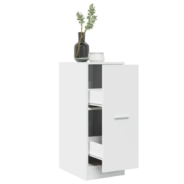 vidaXL Apothekerschrank Weiß 30x41x77,5 cm Holzwerkstoff, 855151