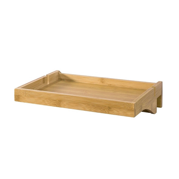SoBuy Bettablage mit einem Regal Holzfarbe 36x25x8 cm, Funktional, NKD01-N