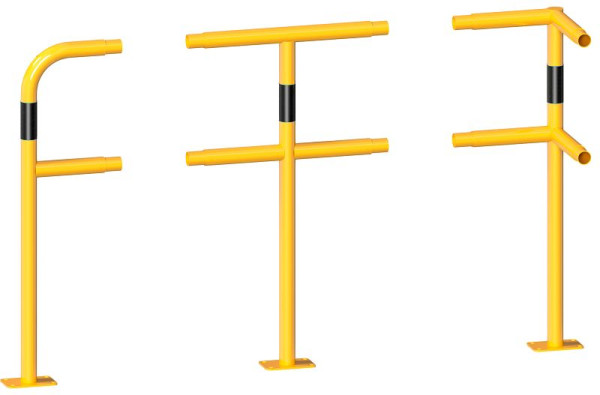 Schake Schutzgeländer Stahlrohr Ø 48 mm, Endpfosten, 448_80PBG