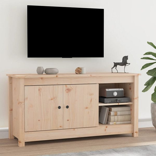 vidaXL TV-Schrank 103x36,5x52 cm Massivholz Kiefer, 814589