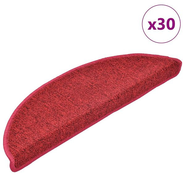 vidaXL Stufenmatten 30 Stk. Bordeauxrot 56x17x3 cm, 3365738
