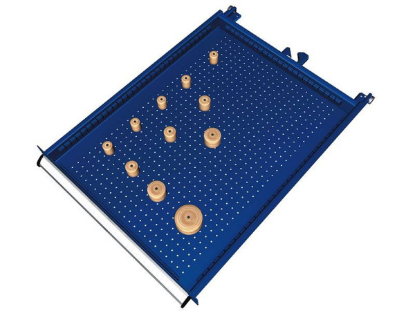 KLW Einteilungsmaterialsatz für Schubladen Fachhöhe 50 bis 400 mm in SEB - Schrank, Schrankgröße 572 x 750 mm B x T, SEB-B09-030