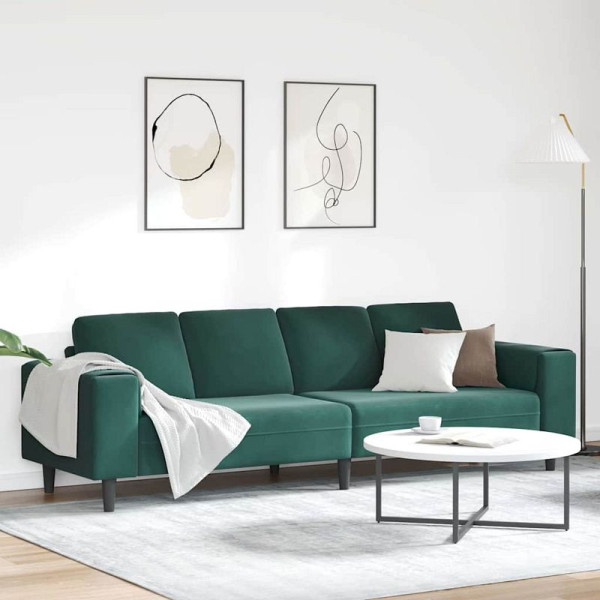 vidaXL Sofa Set Dunkelgrün Samt, 3335093, 8721158899668