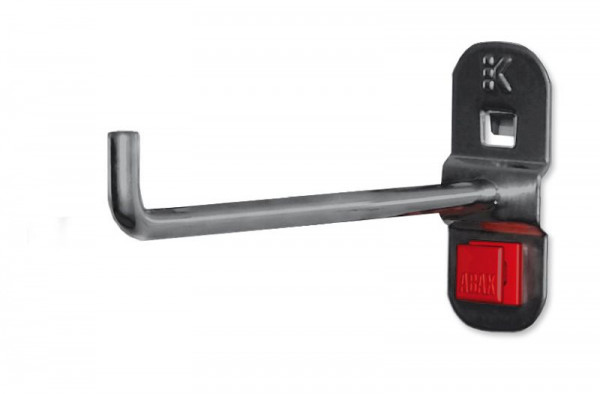 Kappes RasterPlan/ABAX Werkzeughalter anthrazitgrau, L 125 mm, mit senkrechtem Hakenende, Ø 6 mm, 3340.00.5808