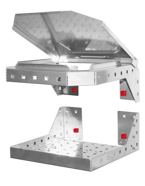 Kappes RasterPlan/ABAX Müllbeutelhalter, 2-teilig alufarben, 3344.00.6701