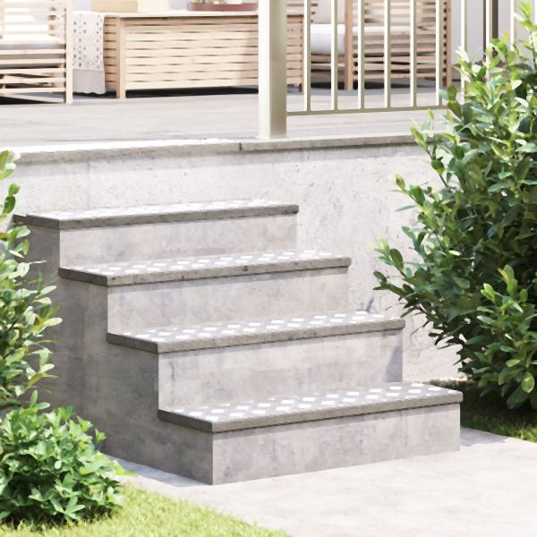 vidaXL Aluminium-Schachbrettplatten 4 Stück Anti-Rutsch 80x20 cm, 4104262