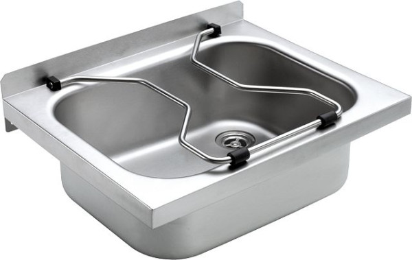 KWC Ausgussbecken, SIRIUS, Edelstahl, 500x215x400 mm, Wandmontage, Klapprost, 2070000057