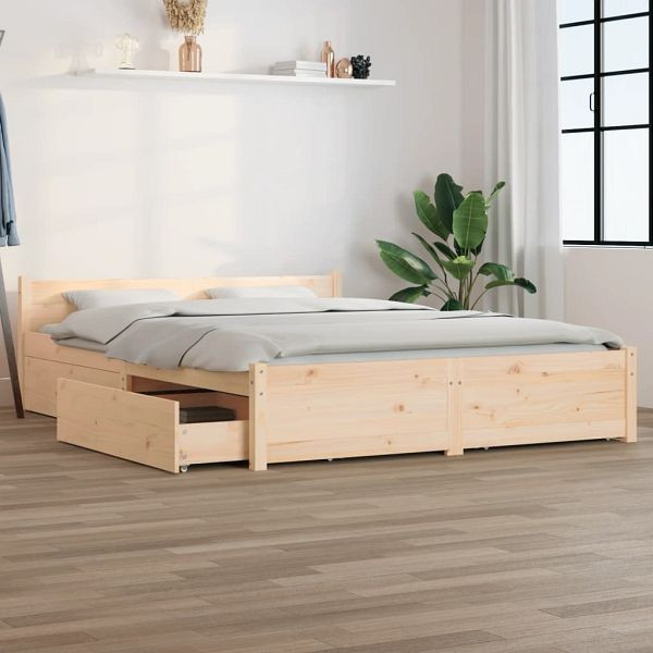 vidaXL Bett mit Schubladen 120x200 cm, 3103554